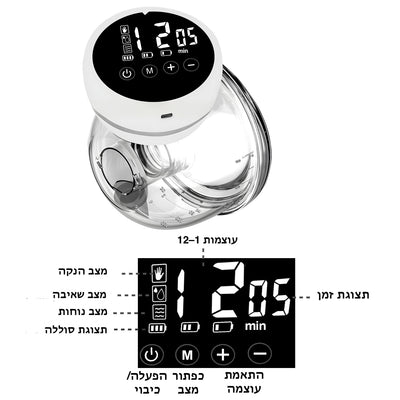משאבת חלב ניידת חשמלית